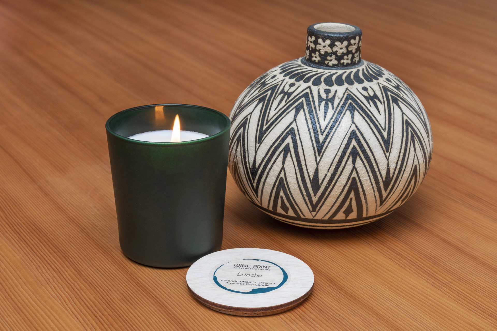 Tsoureki Dark green ceramic cup